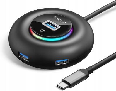 Orico rgb koncentrator usb 4 porty 3.0 rozdzielacz multi USB 1342