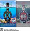 Maska do snorkelingu dla dorosłych zabezpieczona przed CO2 rozmiar L 0588 (2)