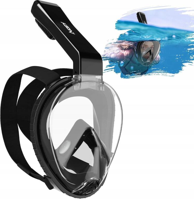 Maska do snorkelingu dla dorosłych zabezpieczona przed CO2 rozmiar L 0588