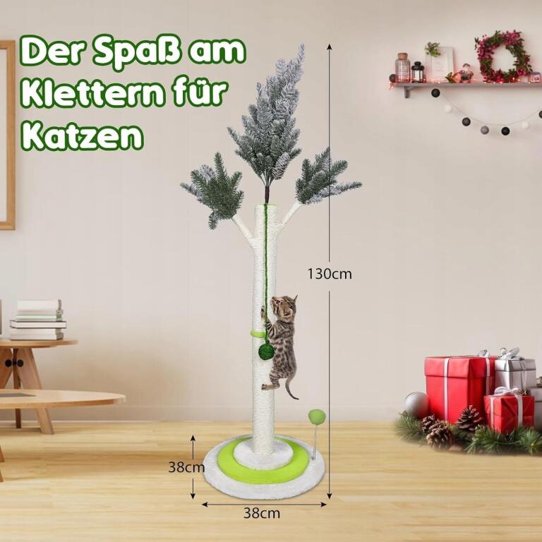 Drapak dla kotów, wysokość 130 cm z miękkim dnem 1517 (5)