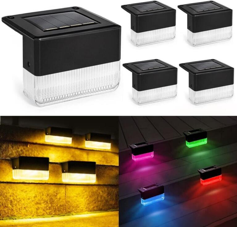 Lampa solarna wbijana YOFIG lampa solarna z 2 trybami Zestaw 4 sztuk 9311