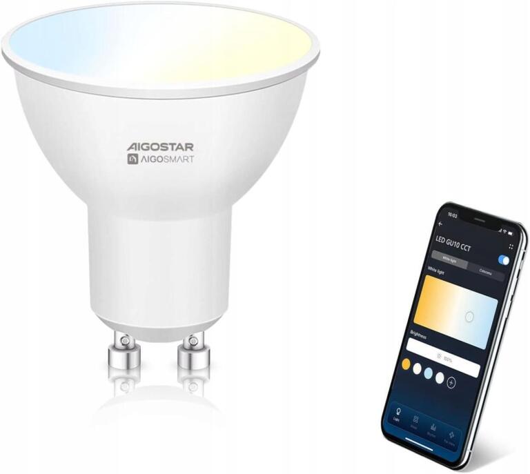 Inteligentna żarówka LED Aigostar GU10 6W 2700K-6500K 2170
