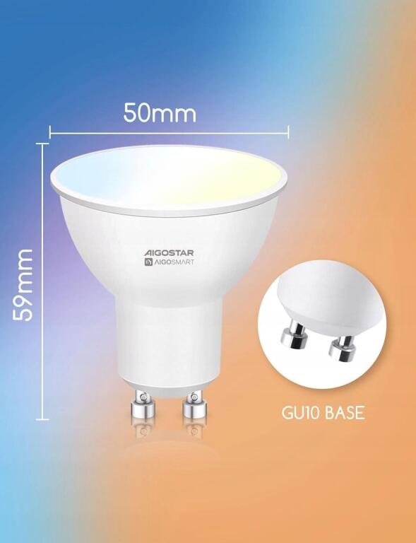 Inteligentna żarówka LED Aigostar GU10 6W 2700K-6500K 2170 (2)