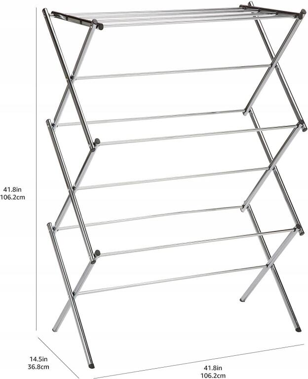 Suszarka na bieliznę amazon basics 106-106 cm x 75-75 cm 7229 (5)