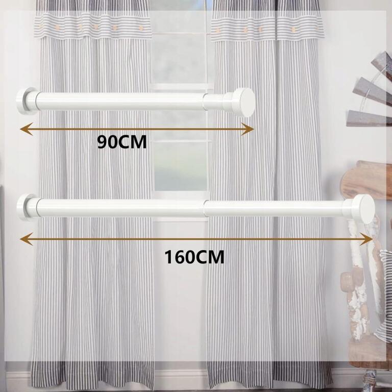 Drążek teleskopowy, wysuwany ze stali nierdzewnej 90-160 cm 9928 (3)