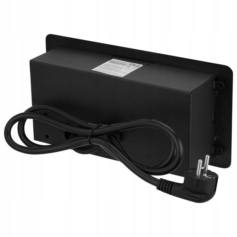 Wysuwana listwa zasilająca z gniazdem 2 gniazda z USB + USB C 1485 (3)