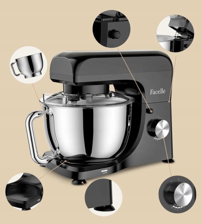 Facelle robot kuchenny, 1300 W, 10 prędkości z funkcją pulsu 3266 (4)