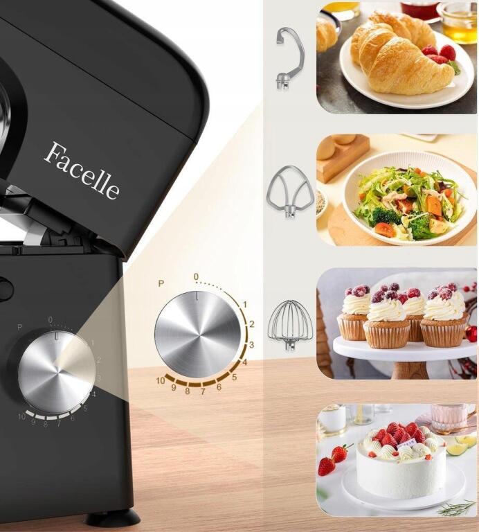 Facelle robot kuchenny, 1300 W, 10 prędkości z funkcją pulsu 3266 (3)