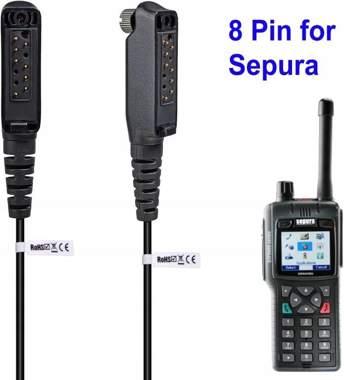 UAYESOK Walkie Talkie słuchawki douszne z mikrofonem 1269 (3)