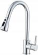 Heable Kran Bateria Kuchenna Chrom z Wyciąganą Wylewką Obrót 360° 1396 (1)