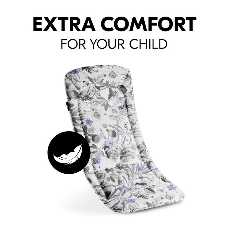 Wkładka do siedziska spacerowego Floral Grey 0088 (4)