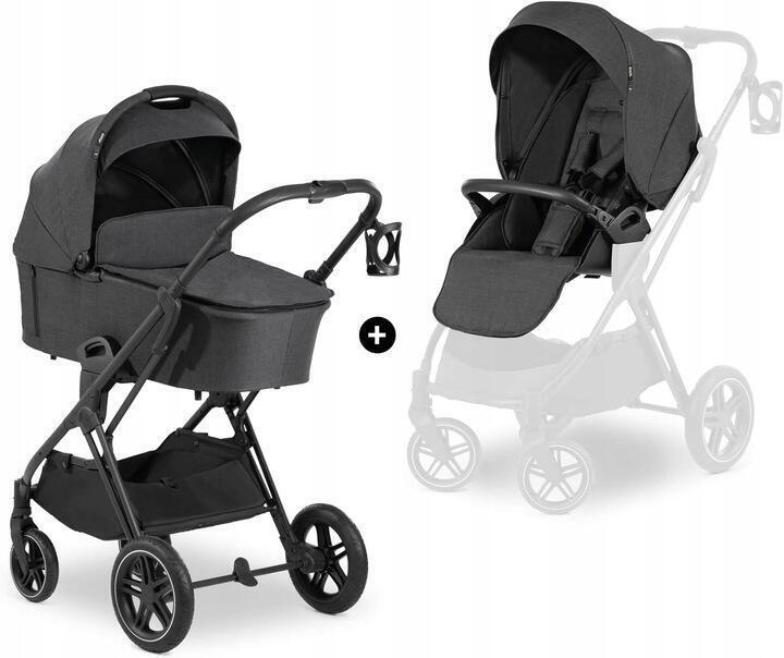 Wózek 2w1 Hauck Vision X Set Black Komfortowy dla Twojego dziecka 5232