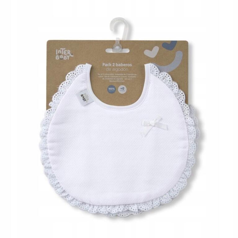 Świetne śliniaki interbaby materiałowe Zestaw 2 szt. 3255 (2)
