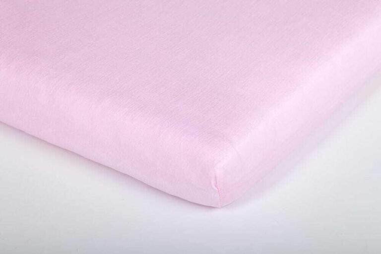 Prześcieradło z gumką Jersey malve-rose, 60 x 120 + 70 x 140 cm 5471
