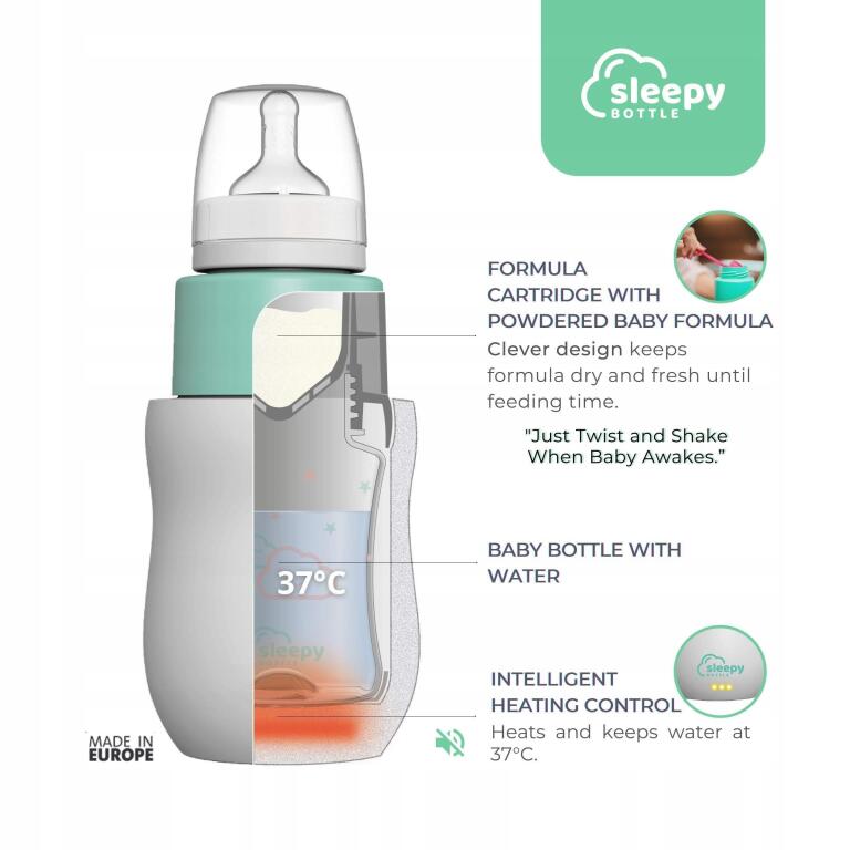 Podgrzewacz elektryczny Sleepy bottle + butelka + smoczek P022 (3)