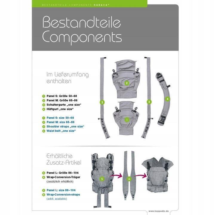 Hoppediz Ergonomiczne Nosidełko Turystyczne Nabaca Basic 1387 (3)