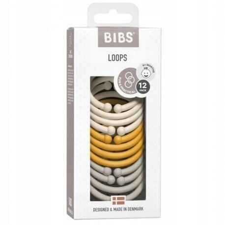 ZAWIESZKA DO SMOCZKA DZIECKA ZESTAW 12 SZTUK BIBS 6000 (2)