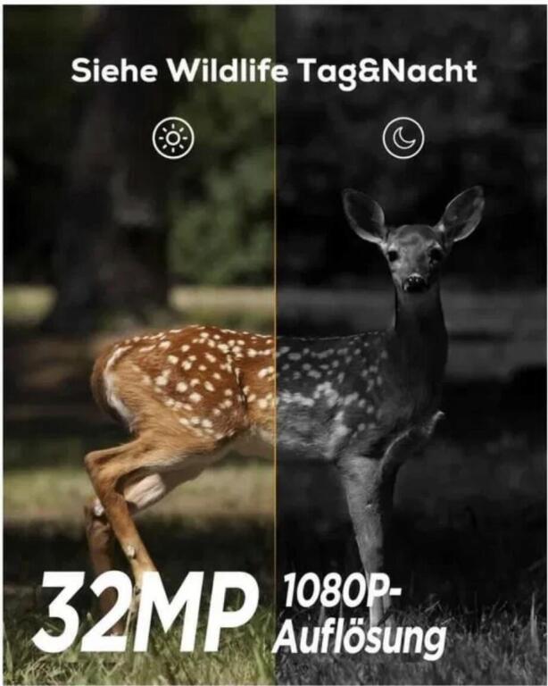 Fotopułapka iZEEKER 32MP HD z ekranem LCD kolor czarny 2909 (2)