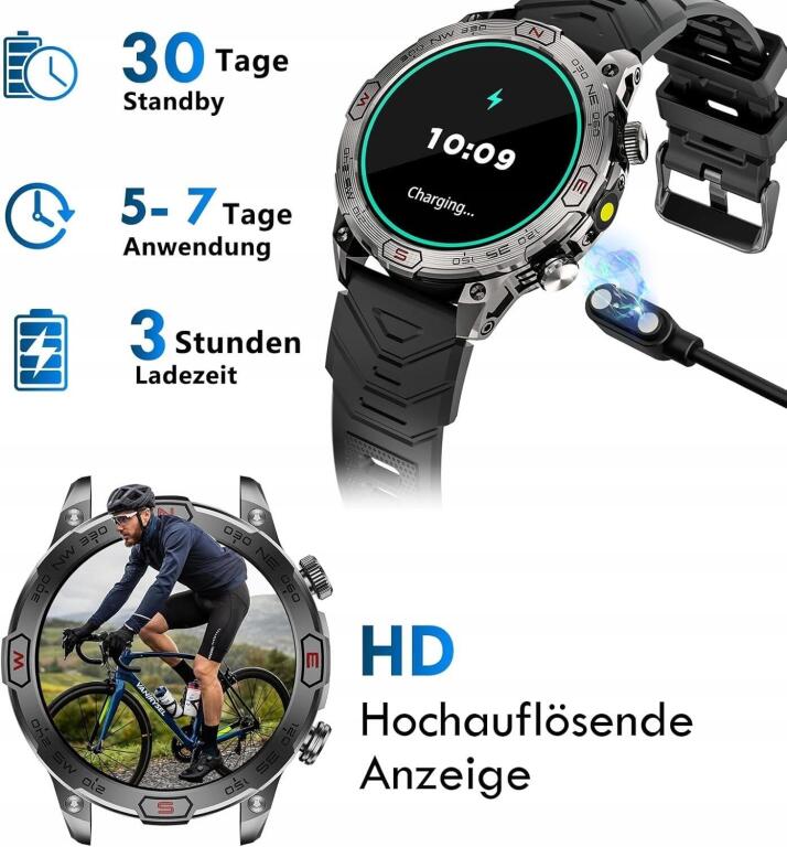 Smartwatch XELETU z latarką LED, 110 + trybów sportowych 1419 (2)