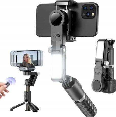 stabilizator do selfie z pilotem zdalnego sterowania Bluetooth 1602 (2)