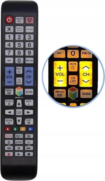 Zapasowy pilot zdalnego sterowania Samsung TV 1885