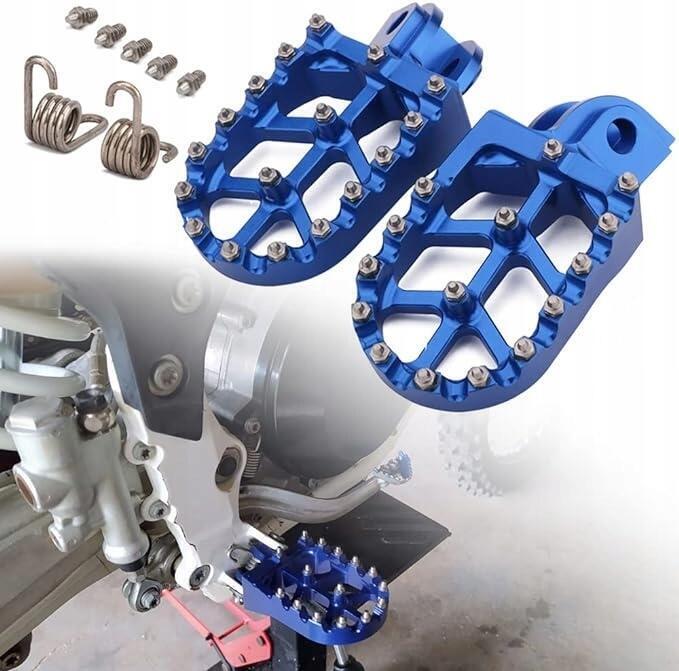 JFG Racing Podnóżki do Kawasaki 65-701 Te TC FE FC Enduro NIEBIESKIE 8815 (2)