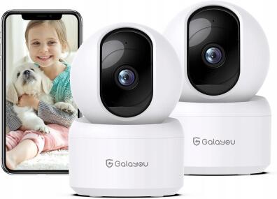 Galayou G2 Kamera bezprzewodowa 360° śledzenie ruchu 2K 2 kamery 1154