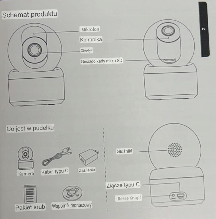 Galayou G2 Kamera bezprzewodowa 360° śledzenie ruchu 2K 2 kamery 1154 (8)