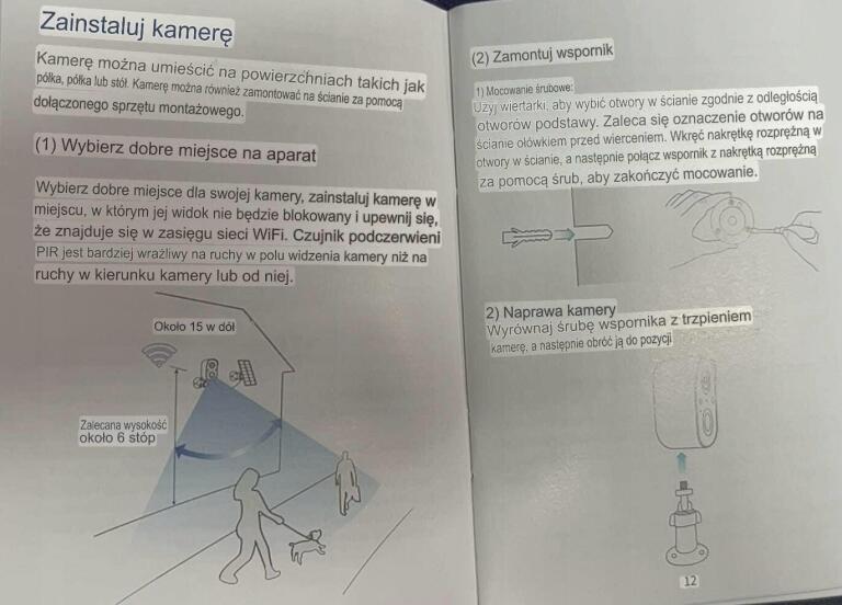 KAMERA IP ZEWNĘTRZNA, MONITORING DOMOWY, SYSTEM BEZPIECZEŃSTWA FOAOOD 1153 (5)
