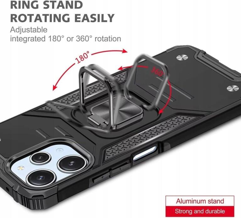 KANSi Etui do Xiaomi Redmi 12 / Redmi 12 5G z pierścieniem 360 1310 (4)