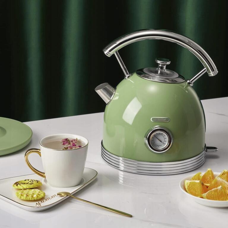 Świetny Vintage zestaw tostera oraz czajnika z stali nierdzewnej 2200W 3643 (3)