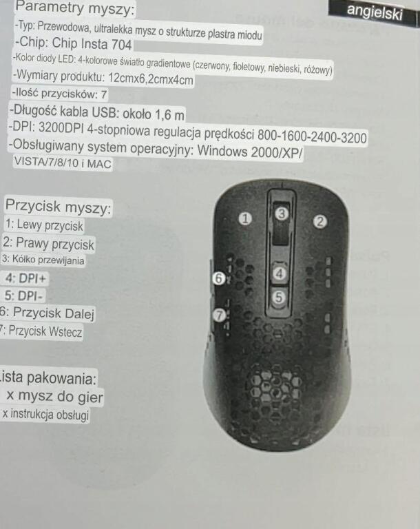 Zestaw klawiatura i mysz Ziyou Lang czarny wraz z podkładką 5930 (3)
