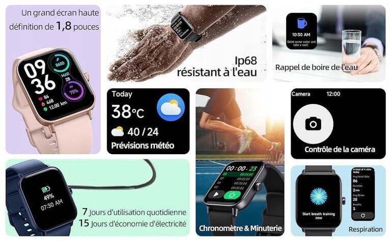 Gardien Smartwatch z funkcją telefonu zegarek fitness Inteligentny 2723 (2)