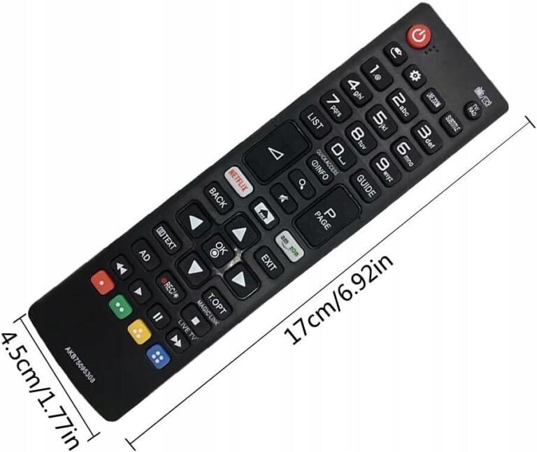 Riry Uniwersalny pilot zastępczy do różnych telewizorów LG 1884 (2)