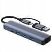 Wowssyo USB C Hub 5 w 1 Przenośny koncentrator USB Adapter sieciowy 1178 (7)