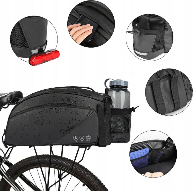 WODOODPORNA TORBA ROWEROWA, TORBA NA TYLNE SIEDZENIE 12L 1265 (6)
