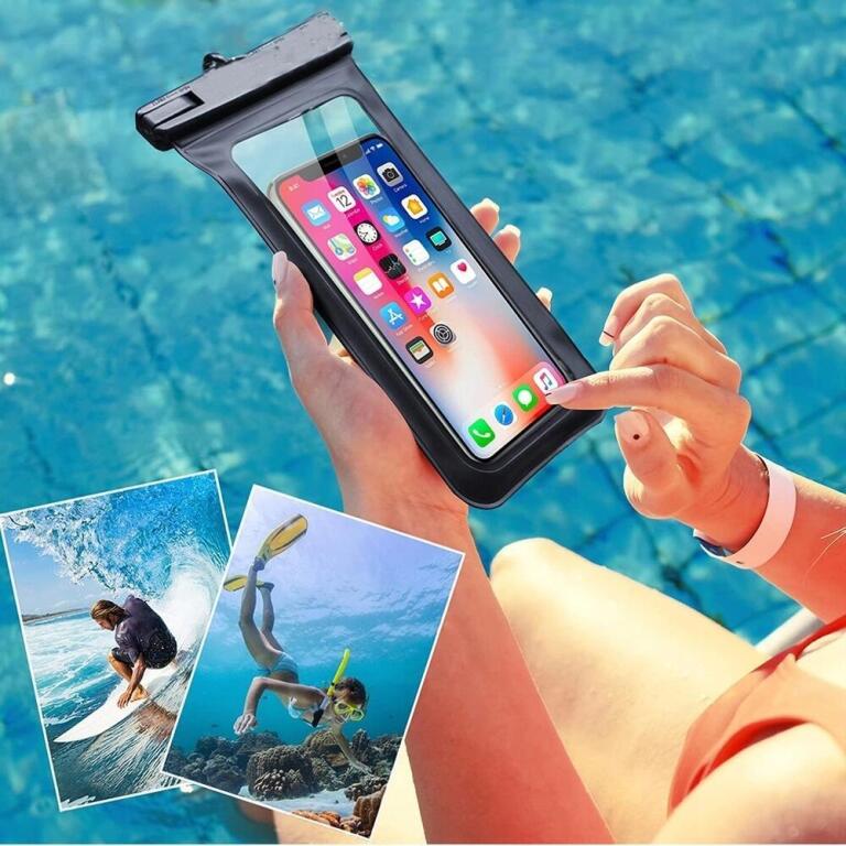 UNIWERSALNE ETUI WODOODPORNE POKROWIEC NA TELEFON BASEN 2 SZT 1044 (2)