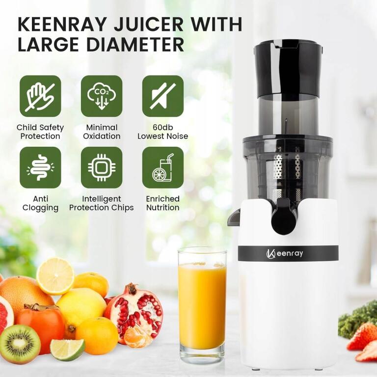 Sokowirówka Keenray Slow Juicer sokowirówka do warzyw i owoców 200 W 0627U (4)