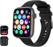 Smartwatch zegarek sport fitness mikrofon ciśnieniomierz P45 czarny 1117 (8)