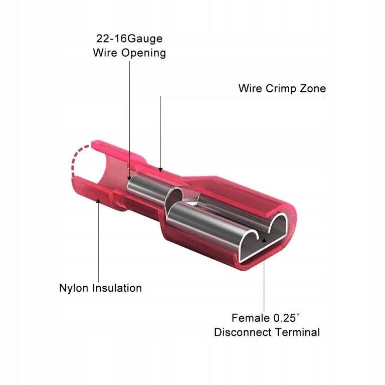 AIRIC żeńskie złącze widełkowe KONEKTOR 22-16 100 szt. Z050 (4)