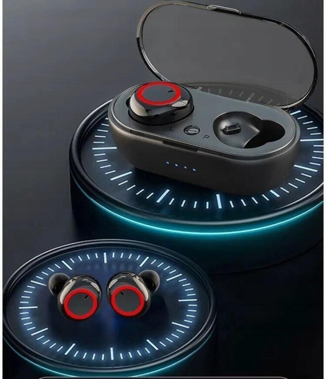 ŚWIETNE Słuchawki bezprzewodowe BLUETOOTH + Etui + Kabel S018 (2)