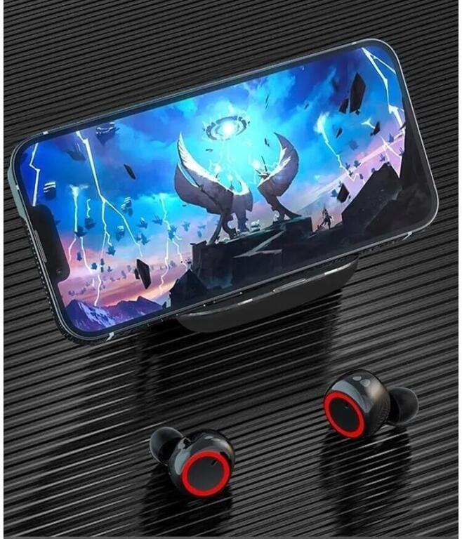 ŚWIETNE Słuchawki bezprzewodowe BLUETOOTH + Etui + Kabel S018 (5)