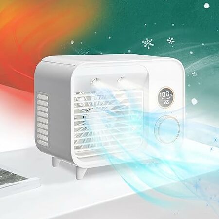 5w1 Przenośny mini klimatyzator, nawilżacz powietrza K005 (5)